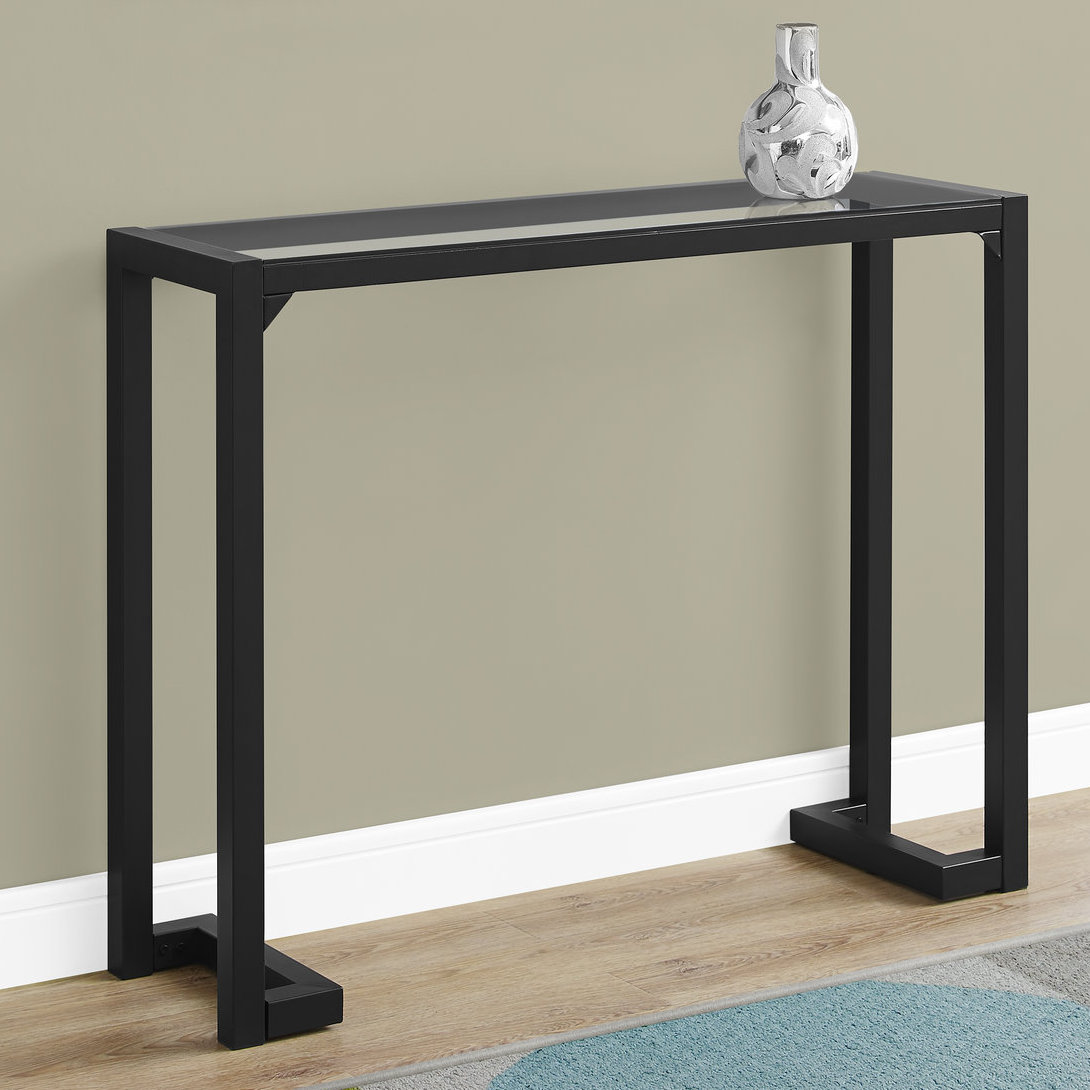 Monarch Specialties Inc. Tempered Glass Hall Console Table & Reviews